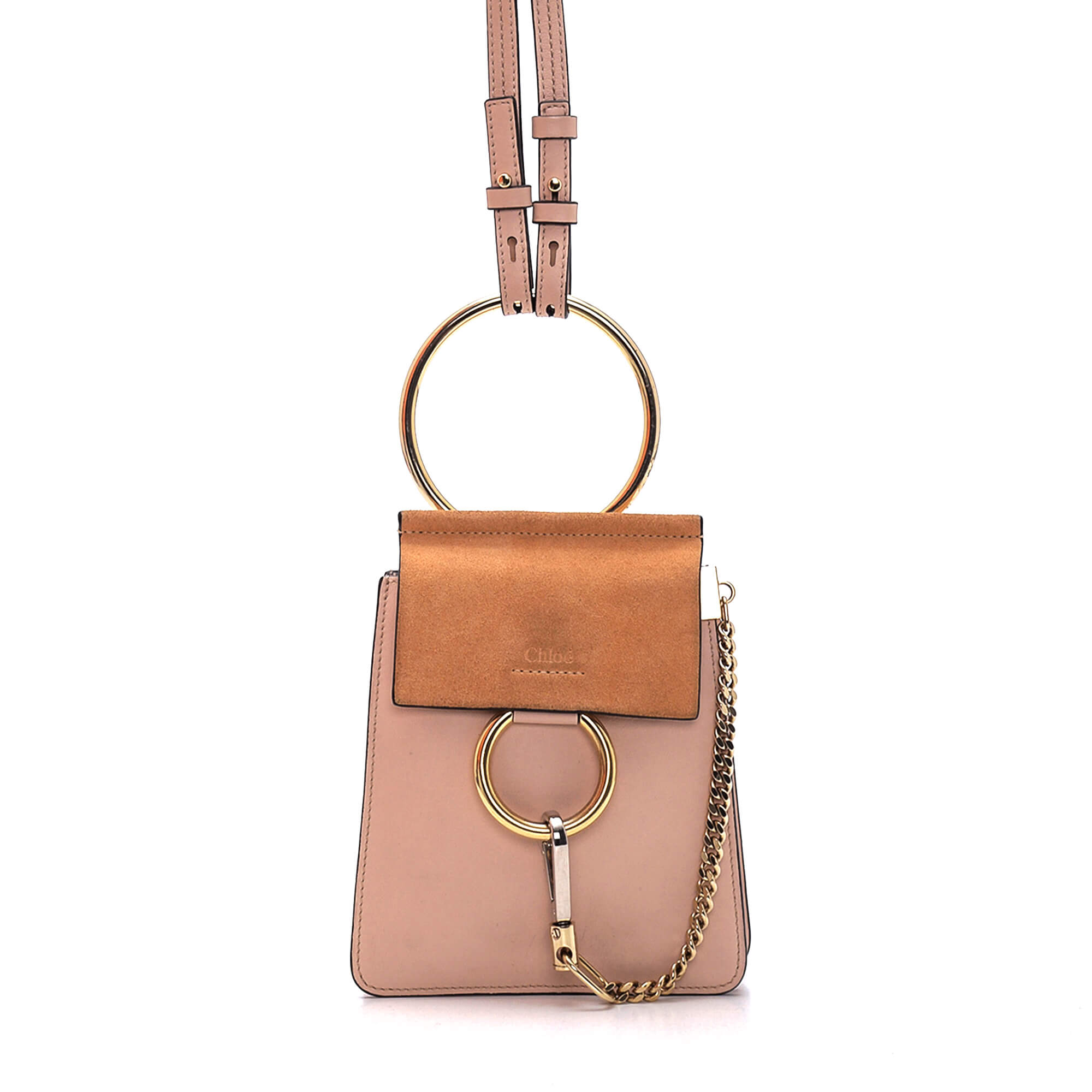 Chloe - Two Tone Leather Small Faye Bracelet Bag 